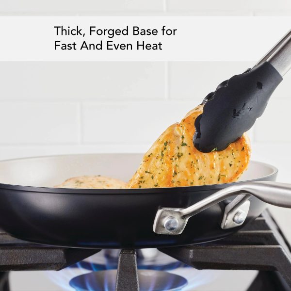 KitchenAid Hard-Anodized Ceramic Nonstick 9-Piece Cookware Set, Black - MadeInUSA - Image 9