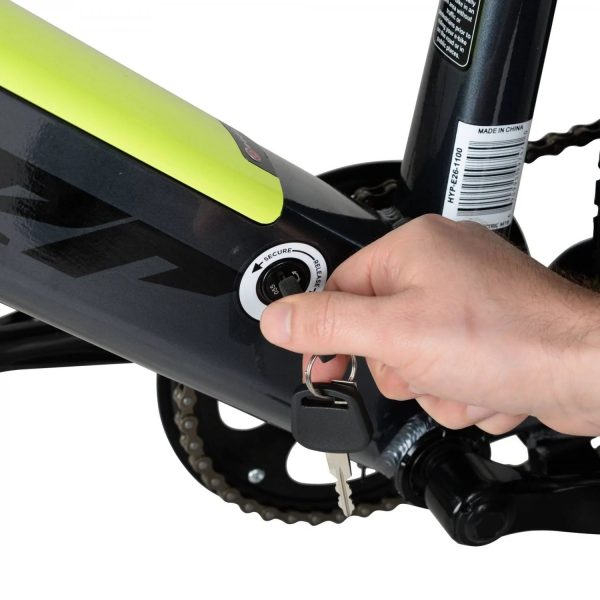 Hyper Bicycles E-Ride Electric Pedal Assist Mountain Bike, 26in, Black - MadeInUSA - Image 7
