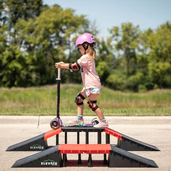 Elevate Outdoor Mini EZ-Link Skateboard Ramp Set with Slopes - MadeInUSA - Image 4