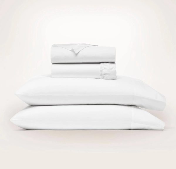 Boll & Branch Signature Hemmed Sheet Set, Split King - Shore - MadeInUSA - Image 3