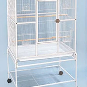 X-LARGE 64 Deluxe Bird Canary Parakeet Cockatiel Lovebird Finches Breeding Nest Doors Flight Cage with Removable Rolling Stand - MadeInUSA