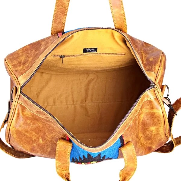 AD American Darling ADBGS174DAR Duffel Saddle Blanket Genuine Leather Women Bag Western Handbag Purse - MadeInUSA - Image 5