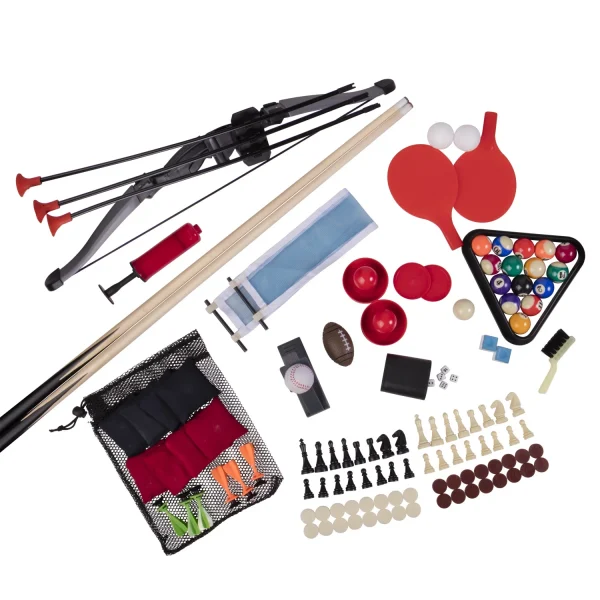 Triumph 13-in-1 Combo Game Table Includes Basketball, Table Tennis, Billiards, Push Hockey, Launch Football, Baseball, Tic-Tac-Toe, and Skee Bean Bag Toss - MadeInUSA - Image 4