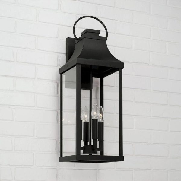 Capital Lighting 946421BK Bradford 2 Light Outdoor Wall Lantern Black - MadeInUSA - Image 6