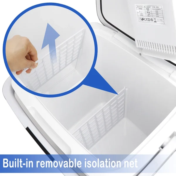 2023 Newest Portable Iceless Thermoelectric Cooler Warmer Low Noise Car Electric Refrigerator Mini Fridge for Car Travel Trip Caming - MadeInUSA - Image 9