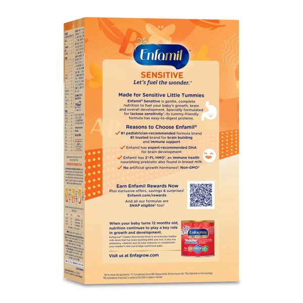 Enfamil NeuroPro Sensitive Baby Formula with MFGM & DHA, 29.4 oz Powder Refill Box - Formulated for Lactose Sensitivity (4 Pack) - MadeInUSA - Image 8