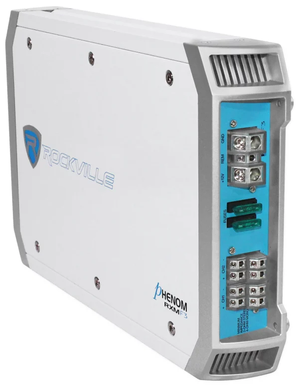 Rockville RXM-F3 1600 Watt Marine/Boat 4 Channel Amplifier Amp+PA Microphone - MadeInUSA - Image 3