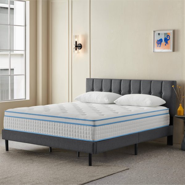 Stiku 12 inch Medium Euro Top Memory Foam Hybrid Mattress in A Box - King - Firm - MadeInUSA - Image 2