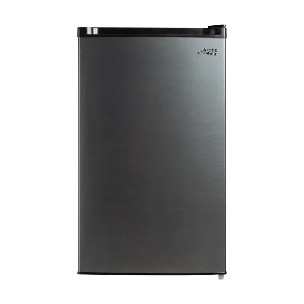 Arctic King 4.4 Cu ft One-Door No Freezer Mini Fridge, Black Stainless Steel Look E-Star, ARM44A5ASL - MadeInUSA