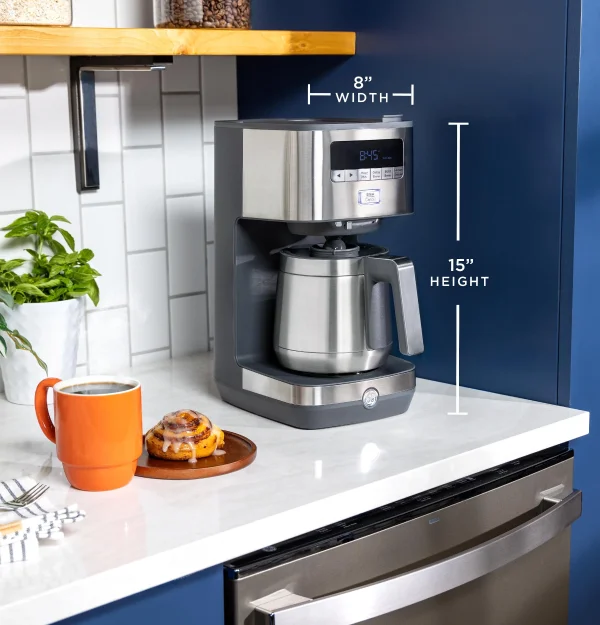 GE 10 Cup Drip Coffee Maker with Single Serve - MadeInUSA - Image 10