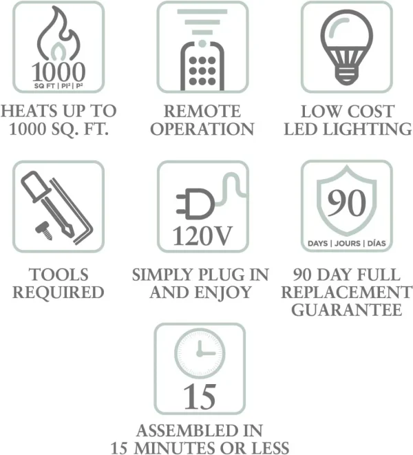 Dimplex Winslow 35"Wall-Mounted Electric Fireplace (Model: SWM3520), 4777 BTU, 120 Volt, 1400 Watt, Black - MadeInUSA - Image 6