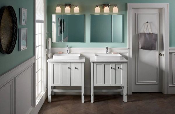 Kohler Aluminum Two Door Medicine Cabinet with Mirrored Door, 30 x 26" - MadeInUSA - Image 5
