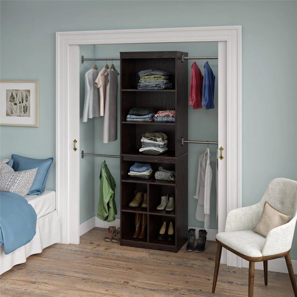 SystemBuild Rochon Closet Storage System in Espresso, Brown - MadeInUSA - Image 9