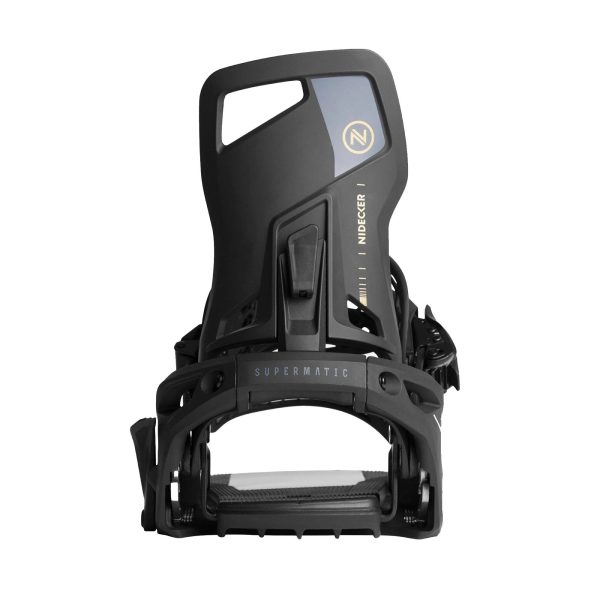 Nidecker Supermatic Snowboard Bindings 2024 M White - MadeInUSA - Image 3