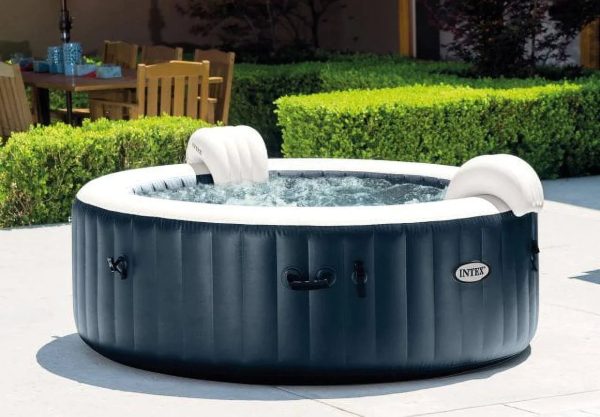 Intex 28429EP PureSpa Plus Portable Inflatable 4-Person Hot Tub Bubble Jet Spa, 77 in. x 28 in. - MadeInUSA - Image 8