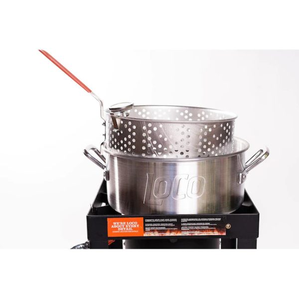 LoCo COOKERS LCFF 10Quart Deep Fryer, Silver - MadeInUSA - Image 3