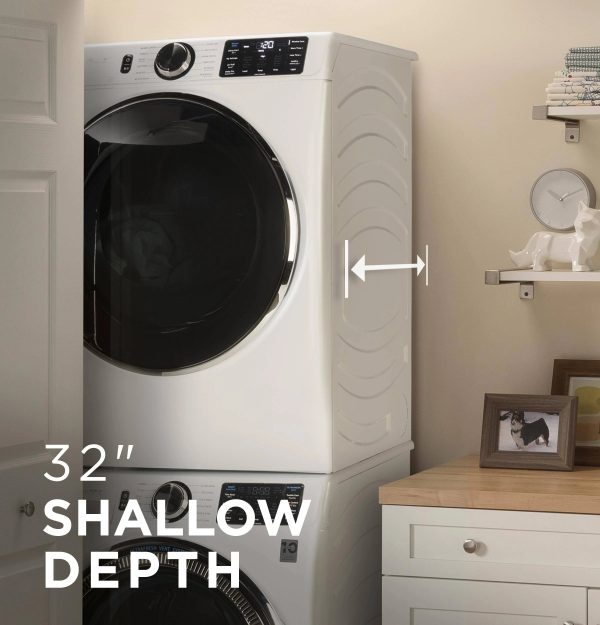GE GFW655SPVDS 5.0 Cu. ft. Capacity Smart Front Load Steam Washer with SmartDispense - MadeInUSA - Image 4