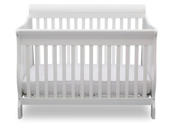 Delta Children Canton 4- in-1 Convertible Crib Grey - MadeInUSA - Image 4