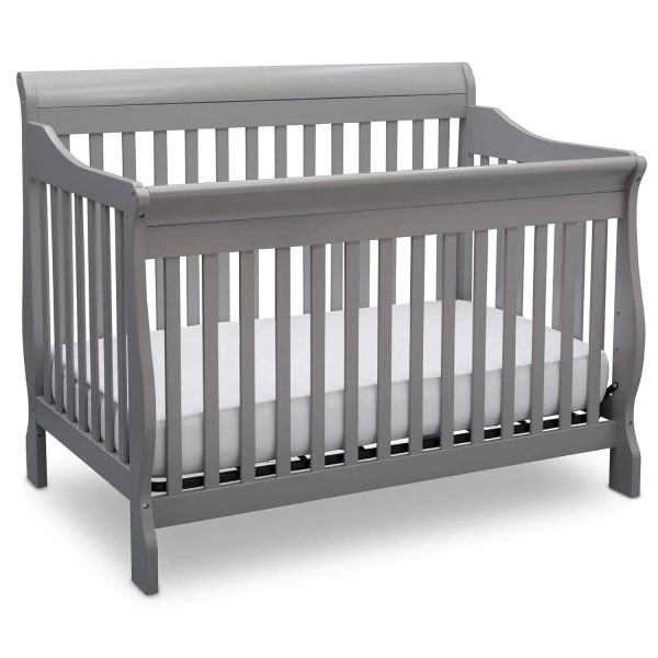 Delta Children Canton 4- in-1 Convertible Crib Grey - MadeInUSA - Image 8
