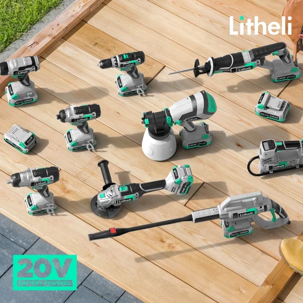 Litheli 20V Cordless Paint Sprayer Gun, HVLP Paint Sprayers Battery Powered Paint Gun with 4.0 Ah Battery & Charger - MadeInUSA - Image 7