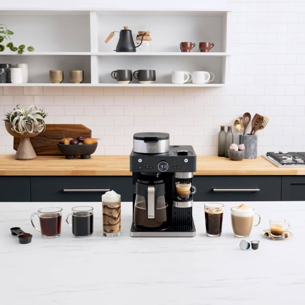Ninja CFN602 Espresso & Coffee Barista System, Single-Serve Coffee & Nespresso Capsule Compatible, 12-Cup Carafe, Built-In Frother, Black - MadeInUSA - Image 9