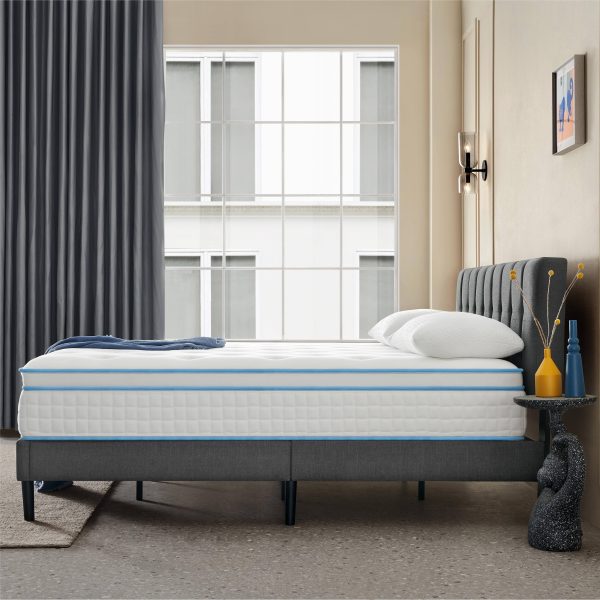 Stiku 12 inch Medium Euro Top Memory Foam Hybrid Mattress in A Box - King - Firm - MadeInUSA - Image 8