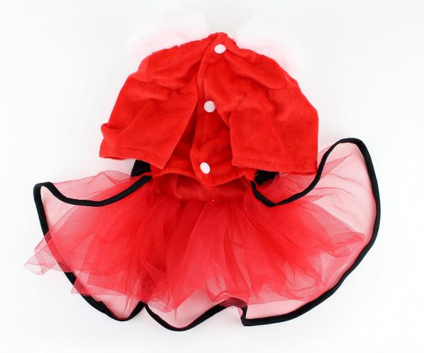 Midlee Mrs. Claus Santa Tutu Dog Dress - Image 7