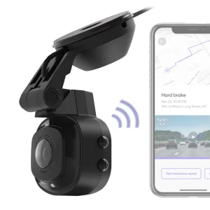 Scosche NEXC11032W-SP1 Full HD Smart Windshield Mount Car Dash Cam Powered by Nexar Black - MadeInUSA