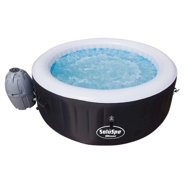Saluspa Miami Portable Hot Tub, Black - MadeInUSA - Image 6