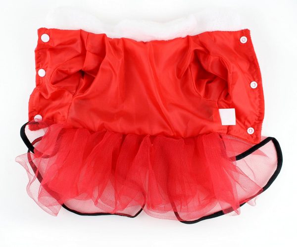 Midlee Mrs. Claus Santa Tutu Dog Dress - Image 8