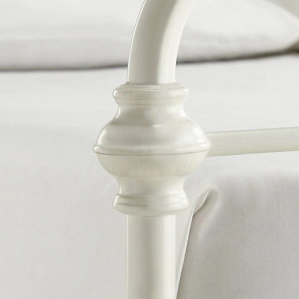 Cortes Standard Bed Color: Off-White, Size: Full - MadeInUSA - Image 5