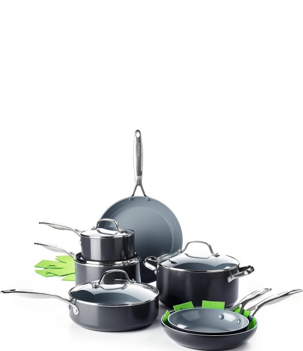 Green Pan Pan Set, Nonstick, Ceramic, Healthy - MadeInUSA