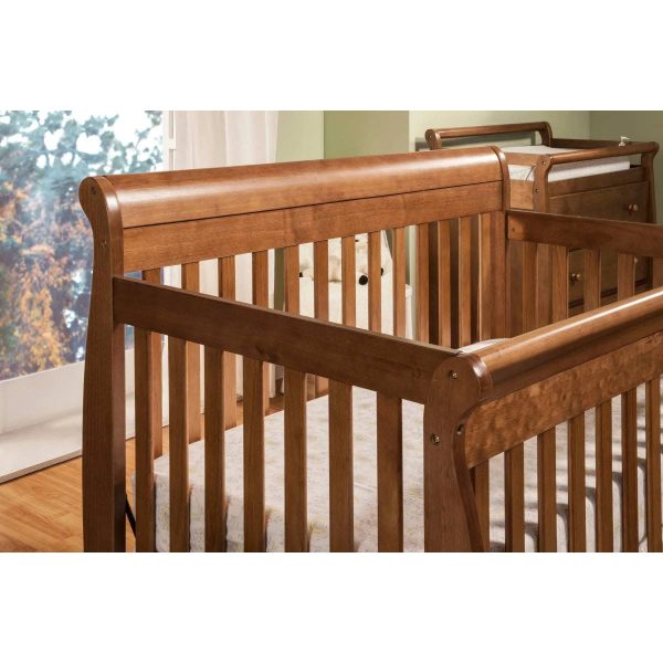 DaVinci Kalani 4-in-1 Convertible Crib in Chestnut Finish, Size: 54.4 x 35 x 41.9 Inches, Brown - MadeInUSA - Image 5