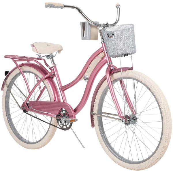 Huffy, nel Lusso Classic Cruiser Bike with Perfect Fit Frame, Women's, Light Blue, 26" - MadeInUSA