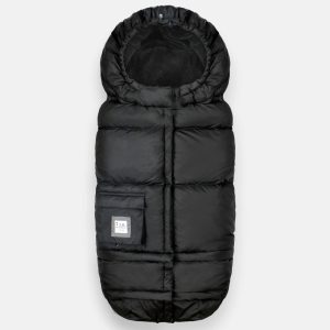 7AM Enfant Blanket 212 Evolution Footmuff - Black Plush - MadeInUSA
