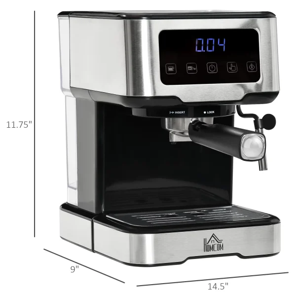 Espresso Coffee Maker Machine 15-Bar Frother Latte Cappuccino - MadeInUSA - Image 7