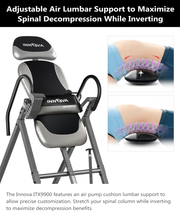Innova ITX9900 Heavy Duty Inversion Table with Air Lumbar Support - MadeInUSA - Image 3