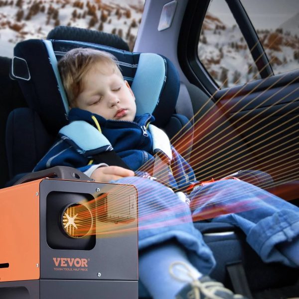 VEVOR DIESEL Air Heater All-in-One 27296 BTU 12-Volt 8KW DIESEL Heater 8KW with LCD Remote Control Other Fuel Type Spaceheater - MadeInUSA - Image 3