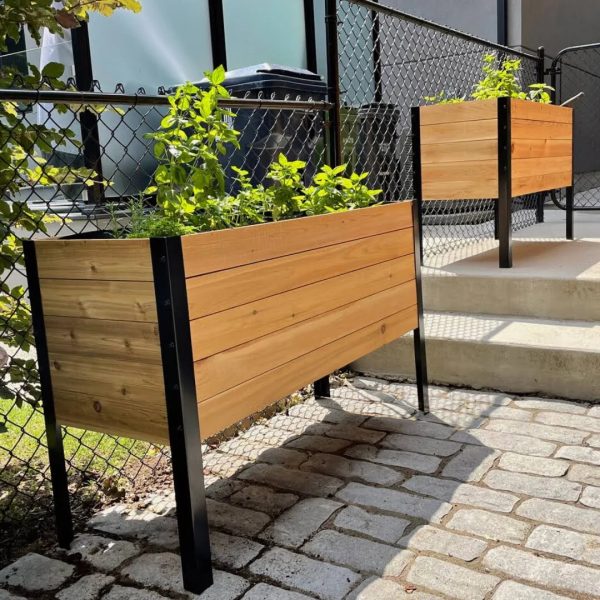Cedar Planters 18" x 48" Raised Garden Bed - MadeInUSA - Image 2