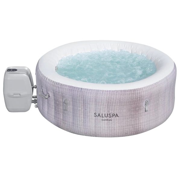 Bestway SaluSpa 71 in. x 26 in. 4-Person Inflatable Cancun Airjet Hot Tub Pool Spa - MadeInUSA