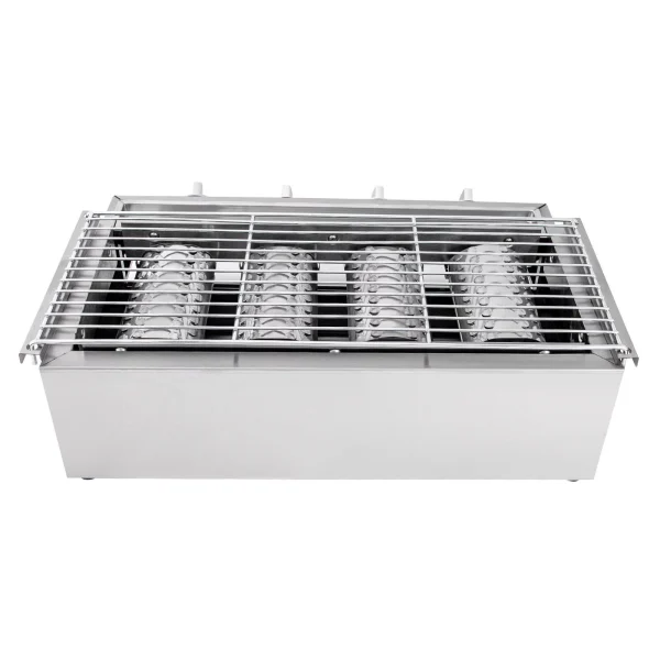 ZhdnBhnos 4-Burner BBQ Propane Gas Grill Stainless Steel Outdoor Camping Picnic Roast Smokeless Grill Portable Barbecue Griddle - MadeInUSA - Image 5