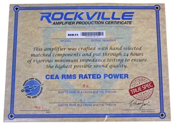 Rockville RXM-F3 1600 Watt Marine/Boat 4 Channel Amplifier Amp+PA Microphone - MadeInUSA - Image 8
