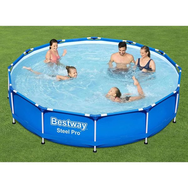 Bestway Steel Pro 12' x 30" Round Above Ground Pool Set - MadeInUSA - Image 3