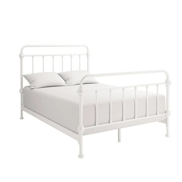 Cortes Standard Bed Color: Off-White, Size: Full - MadeInUSA - Image 3