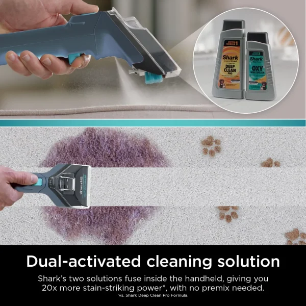 Shark StainStriker Portable Carpet & Upholstery Cleaner, for Use on Carpets, Area Rugs, Couches, Upholstery, Cars & More, Navy, PX200 - MadeInUSA - Image 2