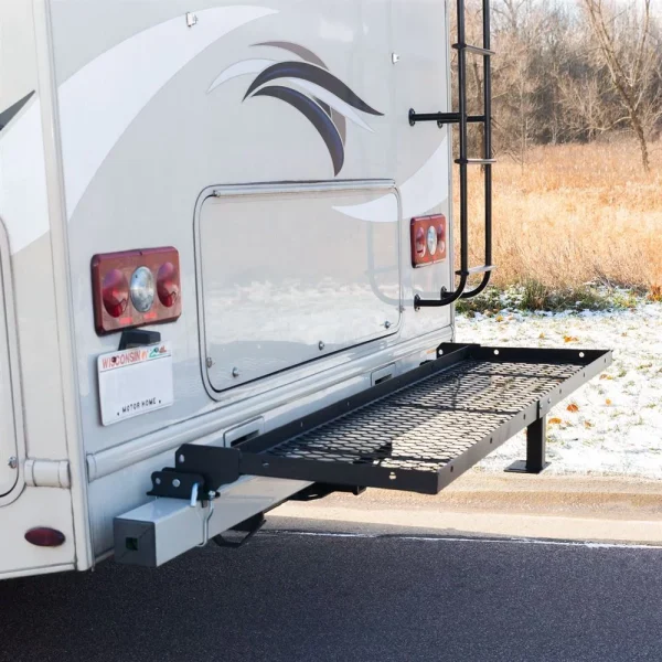 Elevate Outdoor 71.75in W Rear RV Frame Storage Rack - 200 lb. Capacity - MadeInUSA - Image 2
