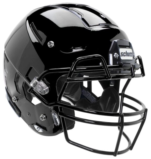 Schutt Adult F7 VTD Football Helmet, Black / L - MadeInUSA
