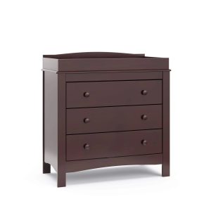Graco Noah 3-Drawer Chest with Changing Topper Espresso - MadeInUSA