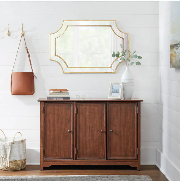 Bradstone 3 Door Walnut Storage Console - MadeInUSA - Image 3