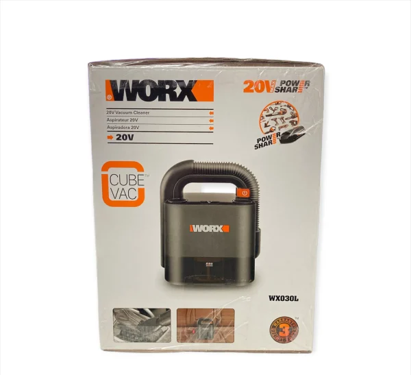 Worx WX030L 20V Power Share Cube Vac Cordless Compact Vacuum - MadeInUSA - Image 3